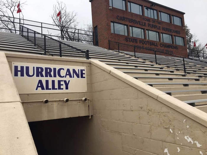 Weinman Stadium is the home to the Cartersville High Hurricanes. The school is constructing a $5.8 million new athletic complex next to the stadium, primarily for football.